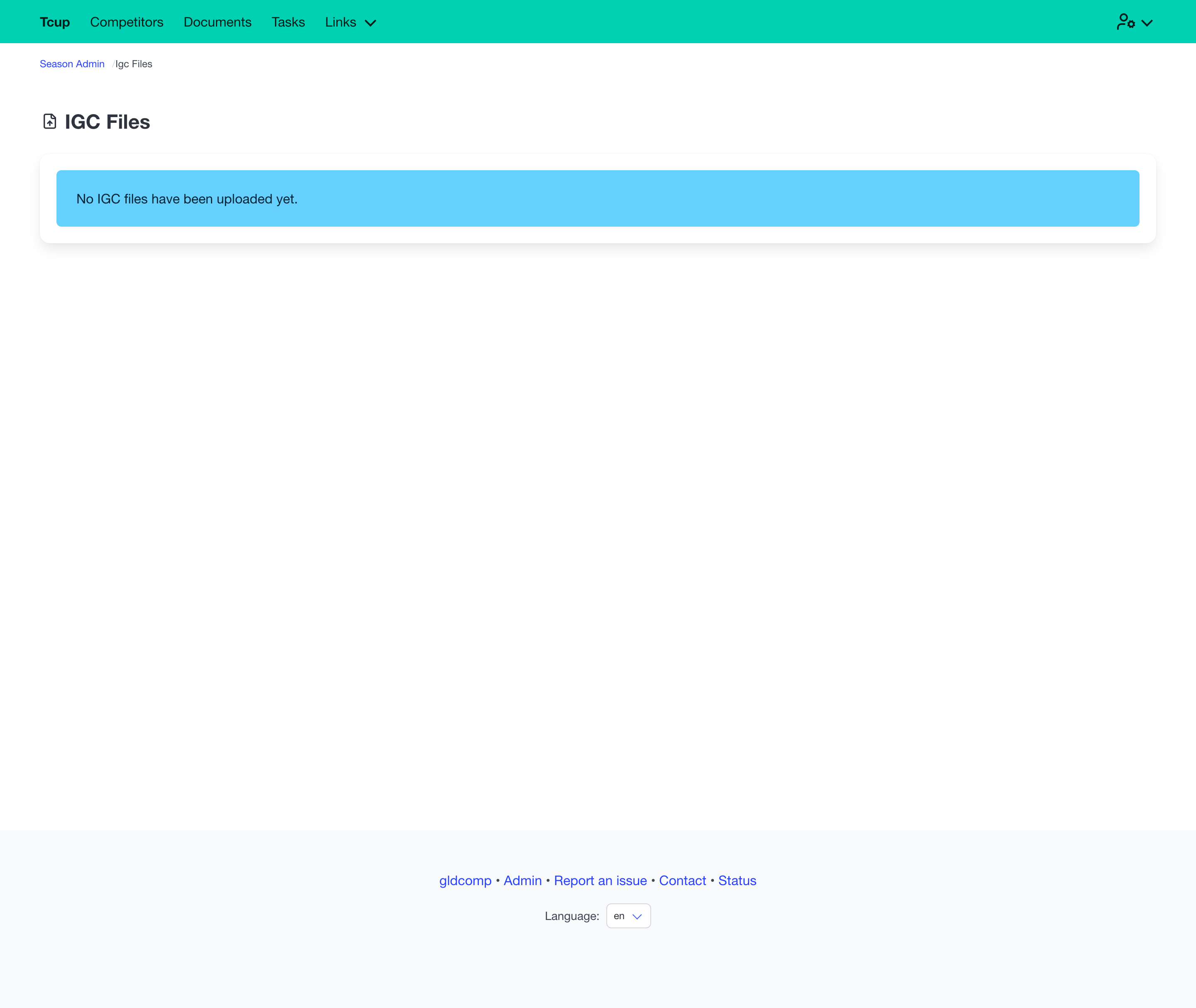 IGC files admin